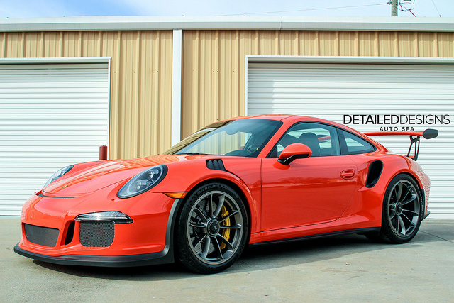 Porsche GT3 RS wrapped with Xpel Clear Bra in Atlanta by www.detaileddesignsautospa.com